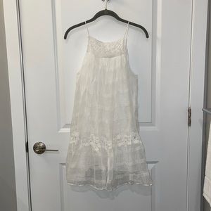 Zara white flowy dress